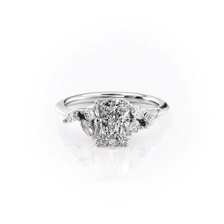 The Melissa Set With A 2 Carat Radiant Lab Diamond