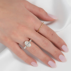 The Abigail Set With A 2 Carat Oval Lab Diamond