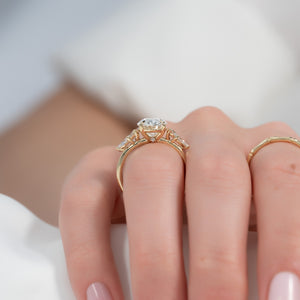 The Abigail Set With A 2 Carat Oval Lab Diamond