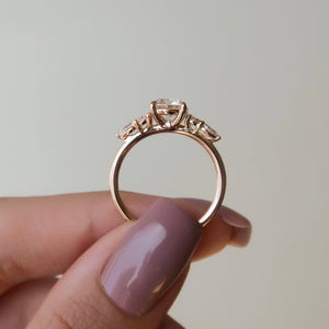 The Abigail Set With A 2 Carat Round Lab Diamond