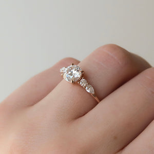 The Abigail Set With A 2 Carat Round Lab Diamond