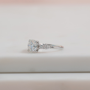The Abigail Set With A 2 Carat Round Lab Diamond
