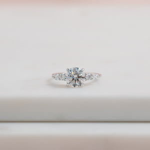 The Abigail Set With A 2 Carat Round Lab Diamond