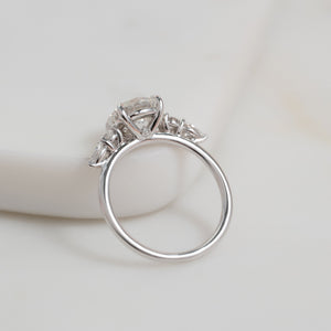 The Abigail Set With A 2 Carat Round Lab Diamond