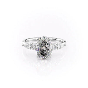The Abigail Set With A 2 Carat Oval Lab Diamond