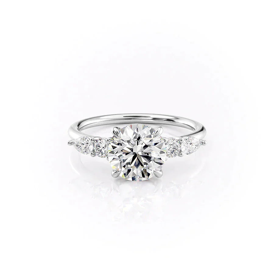 The Abigail Set With A 2 Carat Round Lab Diamond