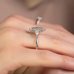 The Lauren Set With A 2 Carat Marquise Lab Diamond