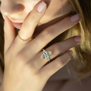 The Lauren Set With A 2 Carat Marquise Lab Diamond