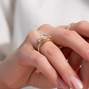 The Lauren Set With A 2 Carat Marquise Lab Diamond