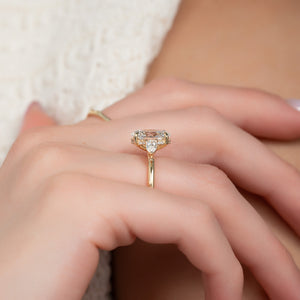 The Lauren Set With A 2 Carat Oval Lab Diamond