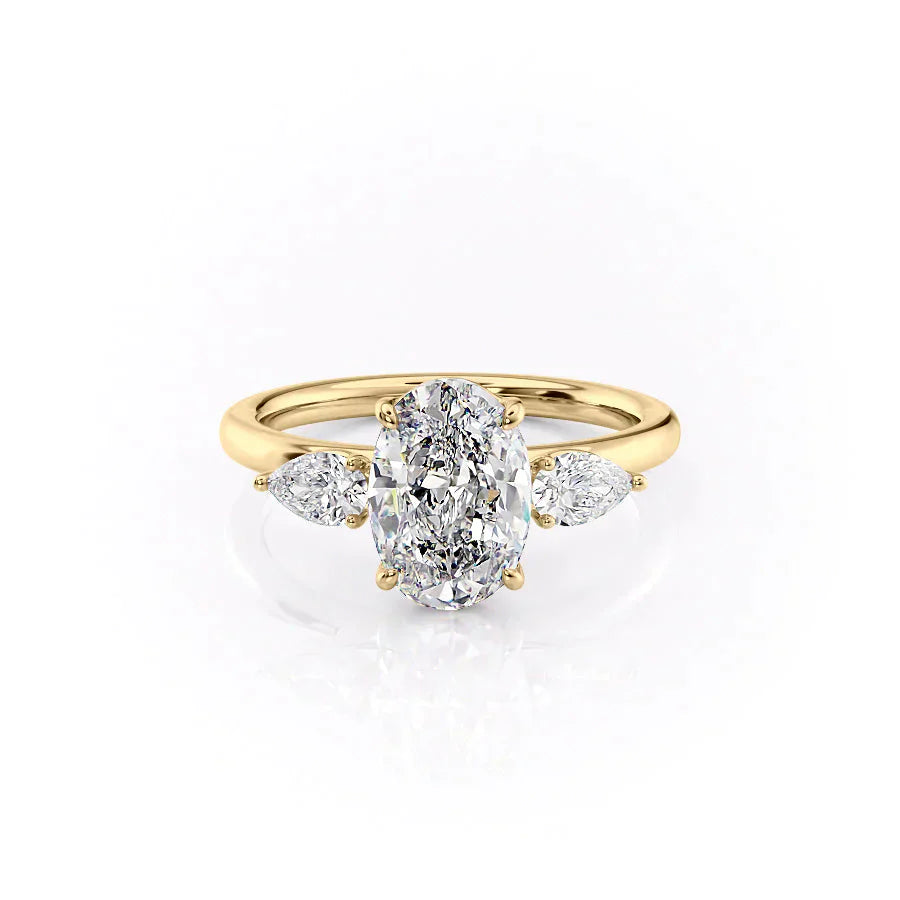 The Lauren Set With A 2 Carat Oval Lab Diamond