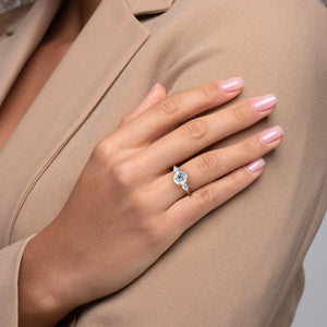 The Lauren Set With A 2.5 Carat Round Lab Diamond