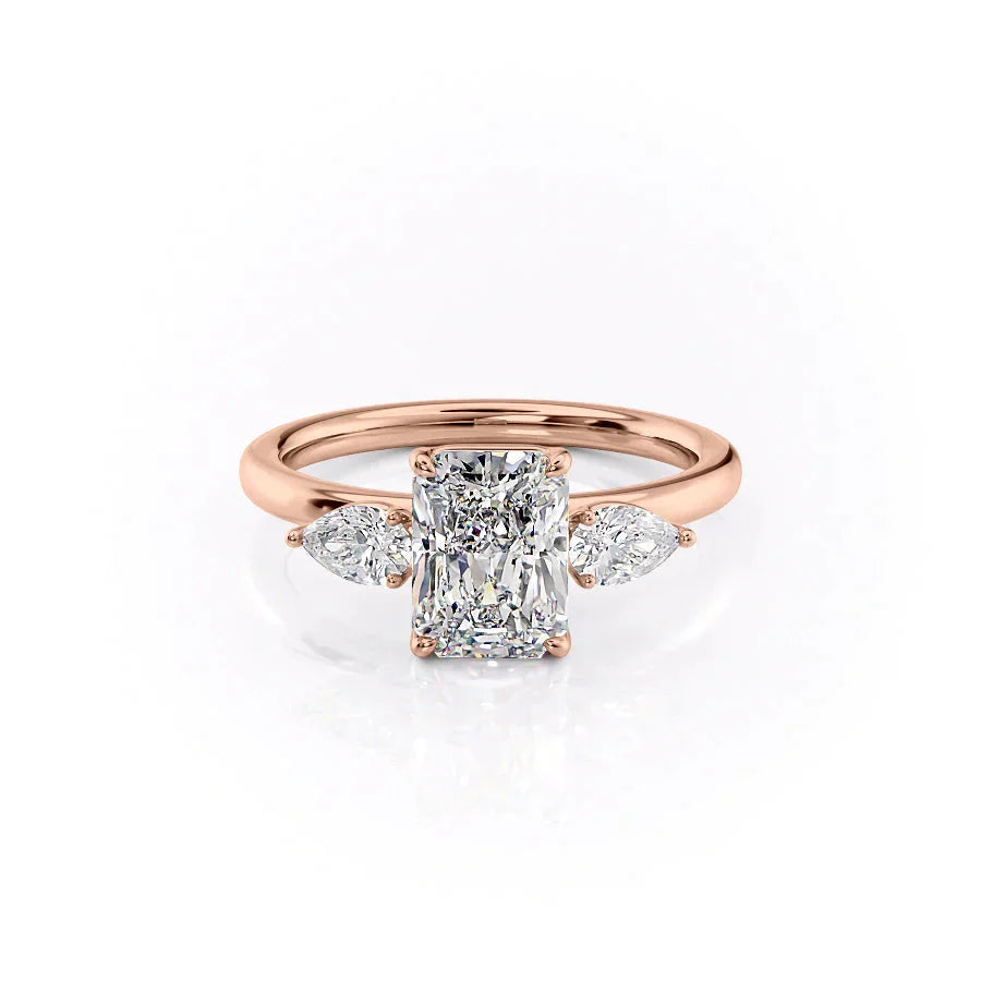 The Lauren Set With A 2 Carat Radiant Lab Diamond