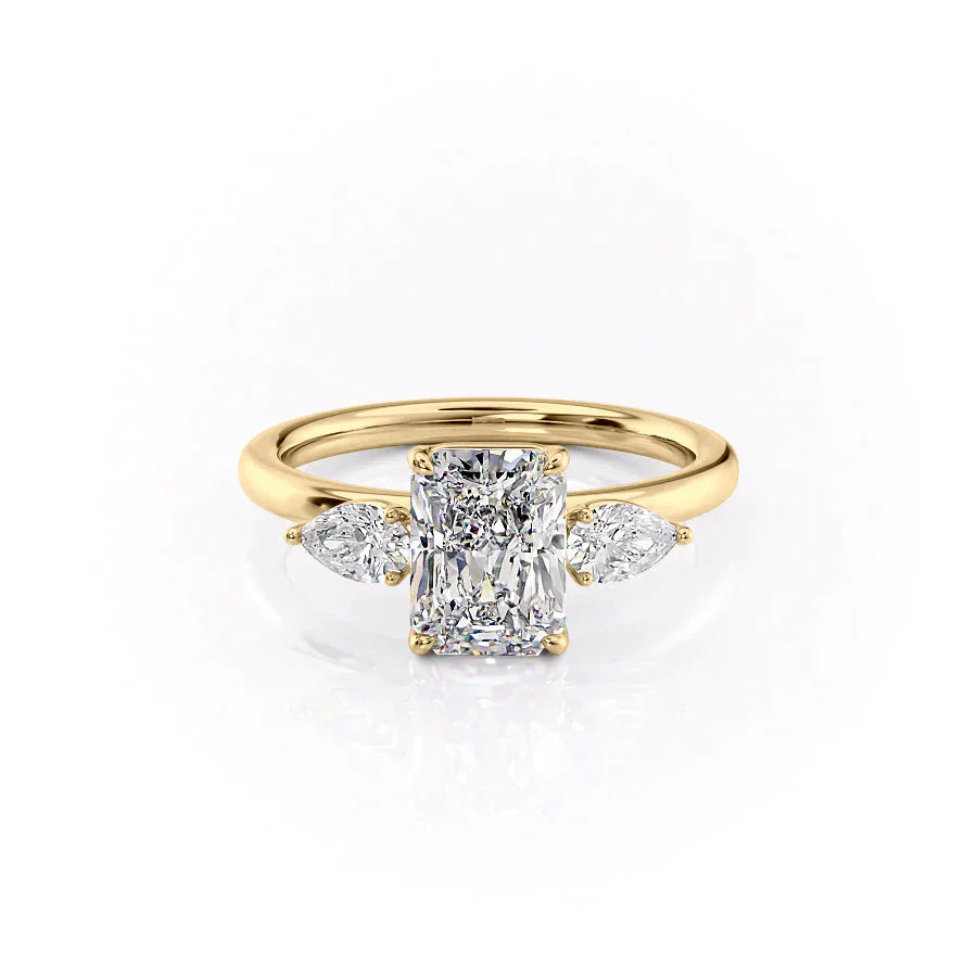 The Lauren Set With A 2 Carat Radiant Lab Diamond