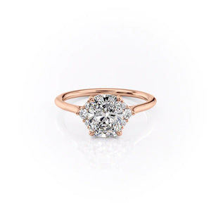 The Victoria Set With A Elongated Cushion Moissanite