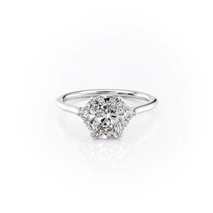 The Victoria Set With A Elongated Cushion Moissanite