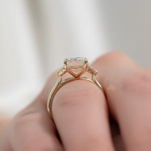 The Victoria Set With A 2 Carat Emerald Lab Diamond