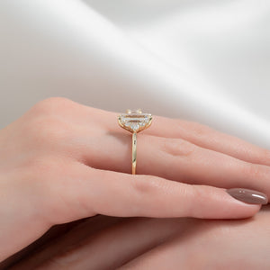 The Victoria Set With A 2 Carat Emerald Lab Diamond