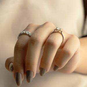 The Victoria Set With A 2 Carat Oval Lab Diamond