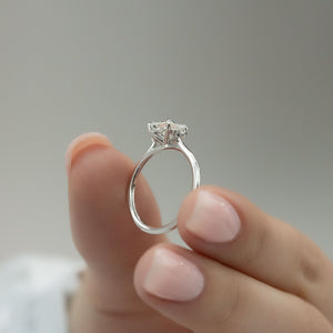 The Victoria Set With A 2 Carat Princess Lab Diamond