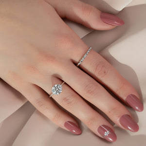 The Victoria Set With A 2 Carat Round Lab Diamond