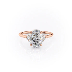 The Victoria Set With A 2.5 Carat Oval Lab Diamond