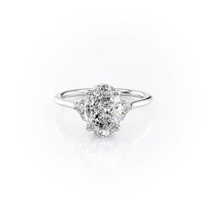 The Victoria Set With A 2.5 Carat Oval Lab Diamond