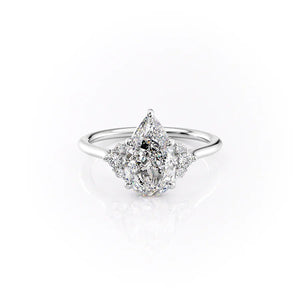 The Victoria Set With A 2.5 Carat Pear Lab Diamond