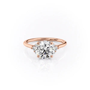 The Victoria Set With A 1.5 Carat Round Moissanite