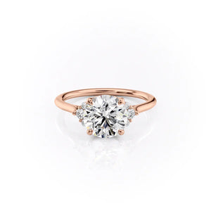 The Victoria Set With A Round Moissanite