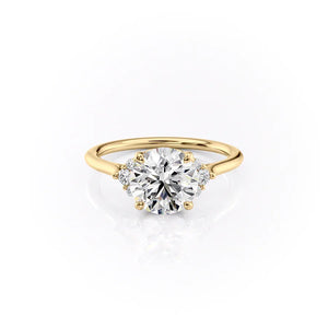 The Victoria Set With A Round Moissanite