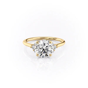 The Victoria Set With A 2.5 Carat Round Lab Diamond