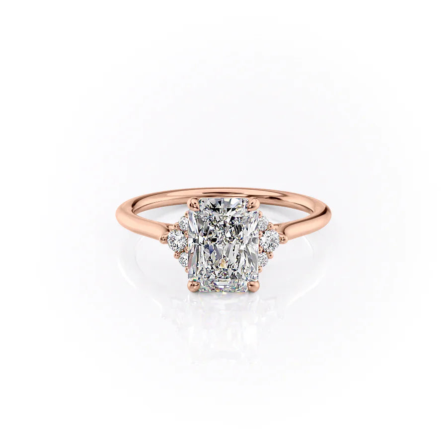 The Victoria Set With A 2 Carat Radiant Lab Diamond
