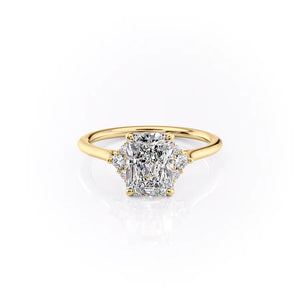 The Victoria Set With A 1 Carat Radiant Lab Diamond