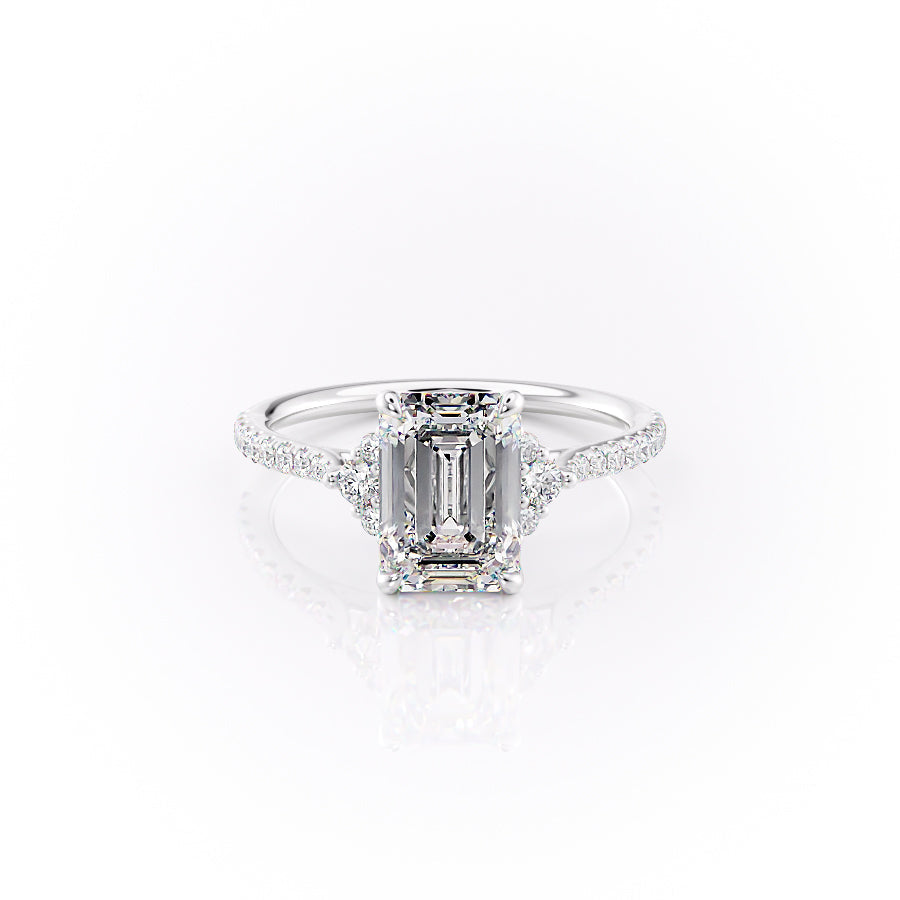 The Pave Victoria Set With A 2 Carat Emerald Lab Diamond