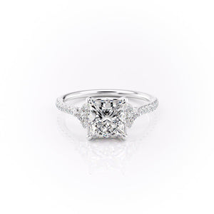 The Pave Victoria Set With A 2 Carat Princess Lab Diamond