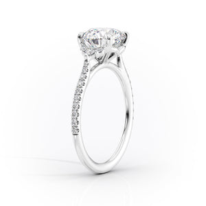 The Pave Victoria Set With A 2 Carat Round Lab Diamond