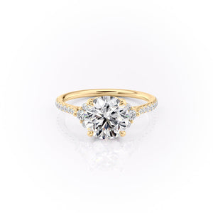 The Pave Victoria Set With A 2 Carat Round Lab Diamond