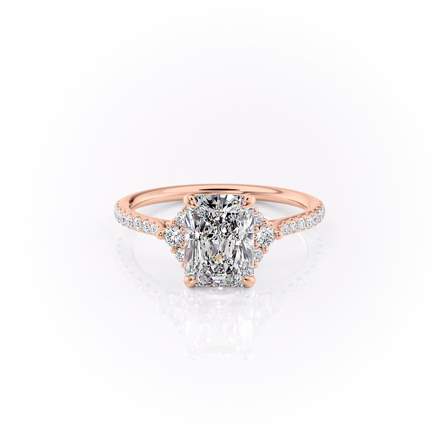 The Pave Victoria Set With A 2.5 Carat Radiant Lab Diamond