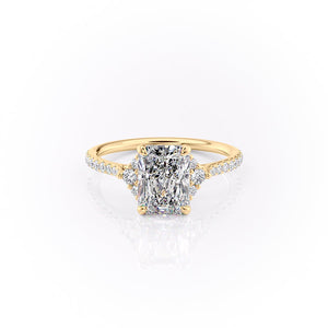 The Pave Victoria Set With A 2.5 Carat Radiant Lab Diamond