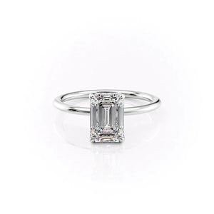 The Sarah Set With A Emerald Moissanite
