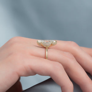 The Sarah Set With A 2 Carat Marquise Lab Diamond