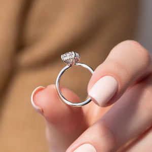 The Sarah Set With A 2 Carat Oval Lab Diamond