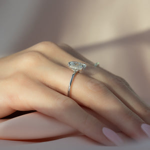The Sarah Set With A 2 Carat Oval Lab Diamond