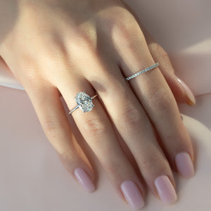 The Sarah Set With A 2 Carat Oval Lab Diamond