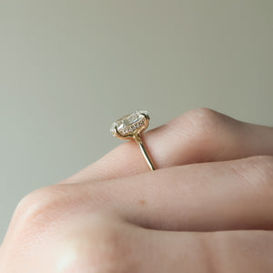 The Sarah Set With A 3 Carat Oval Lab Diamond