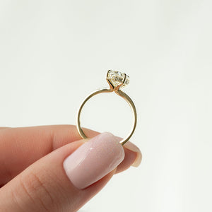 The Sarah Set With A 3 Carat Oval Lab Diamond