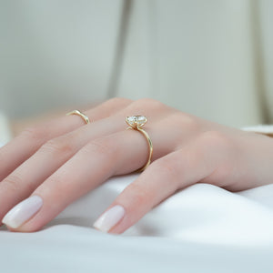 The Sarah Set With A 3 Carat Oval Lab Diamond