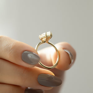 The Sarah Set With A 2 Carat Pear Lab Diamond