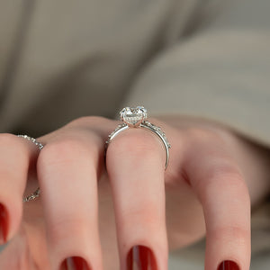 The Sarah Set With A 2 Carat Round Lab Diamond